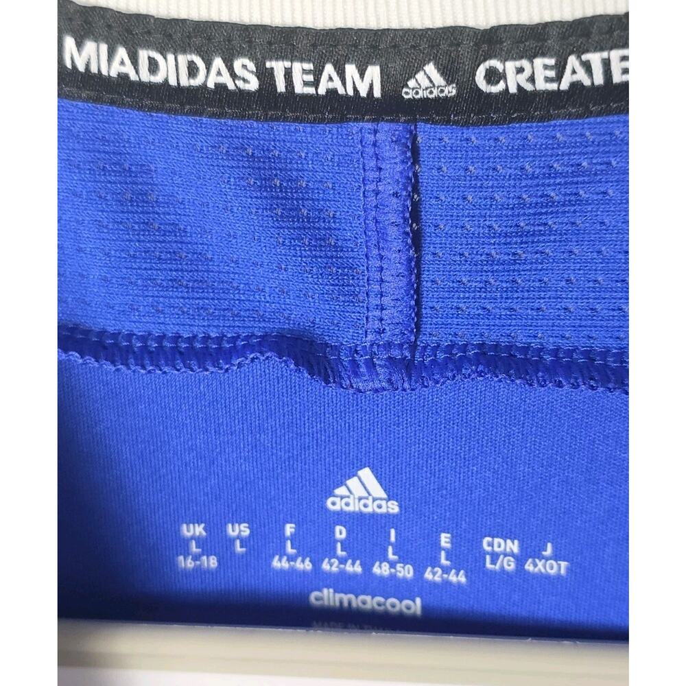 Adidas‎ Climacool Men's Soccer Jersey Blue L #42 1997 MIADADAS TEAM CREATE YOURS - Picture 3 of 10